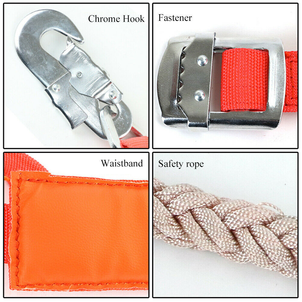 Tree Climbing Spike Spurs, Safety Belt Straps Rope, Adjustable Stainless