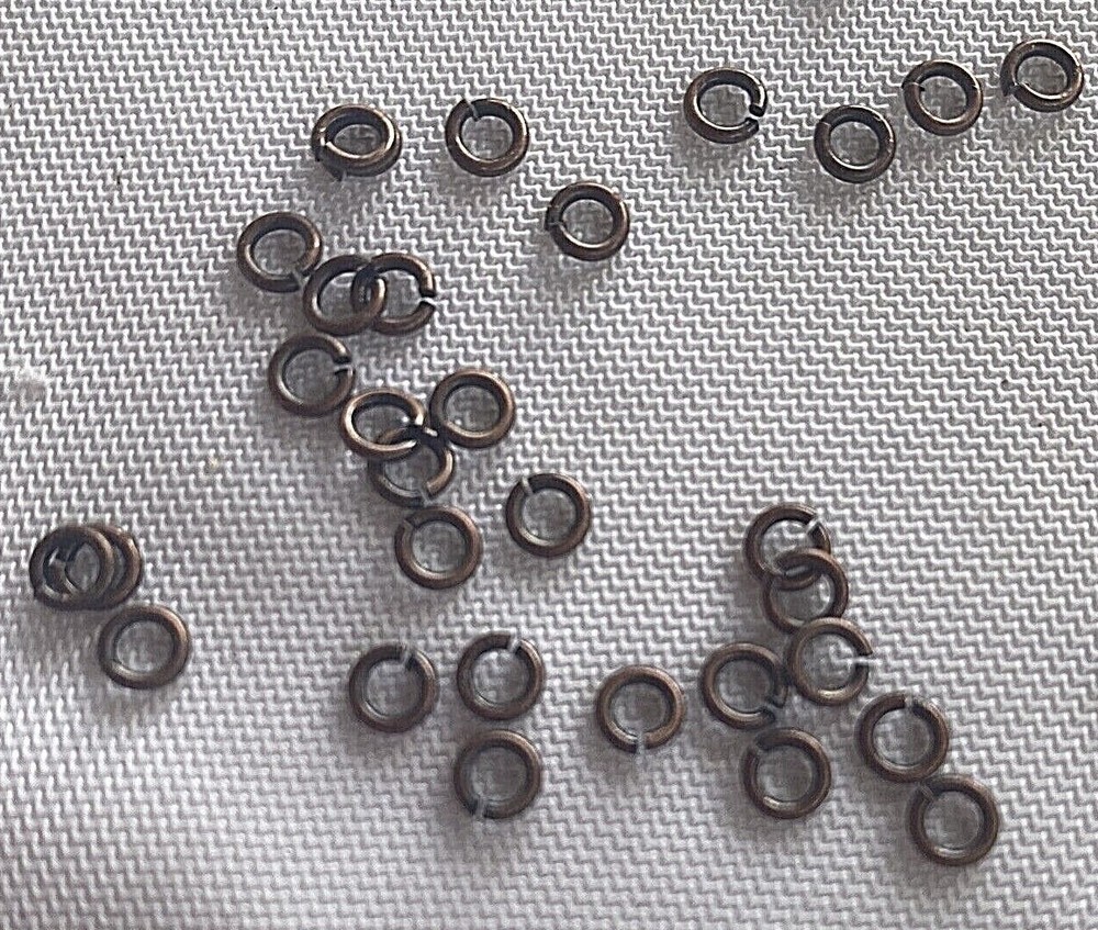 500 pieces ~ 4mm Antique Copper Open Jump Rings