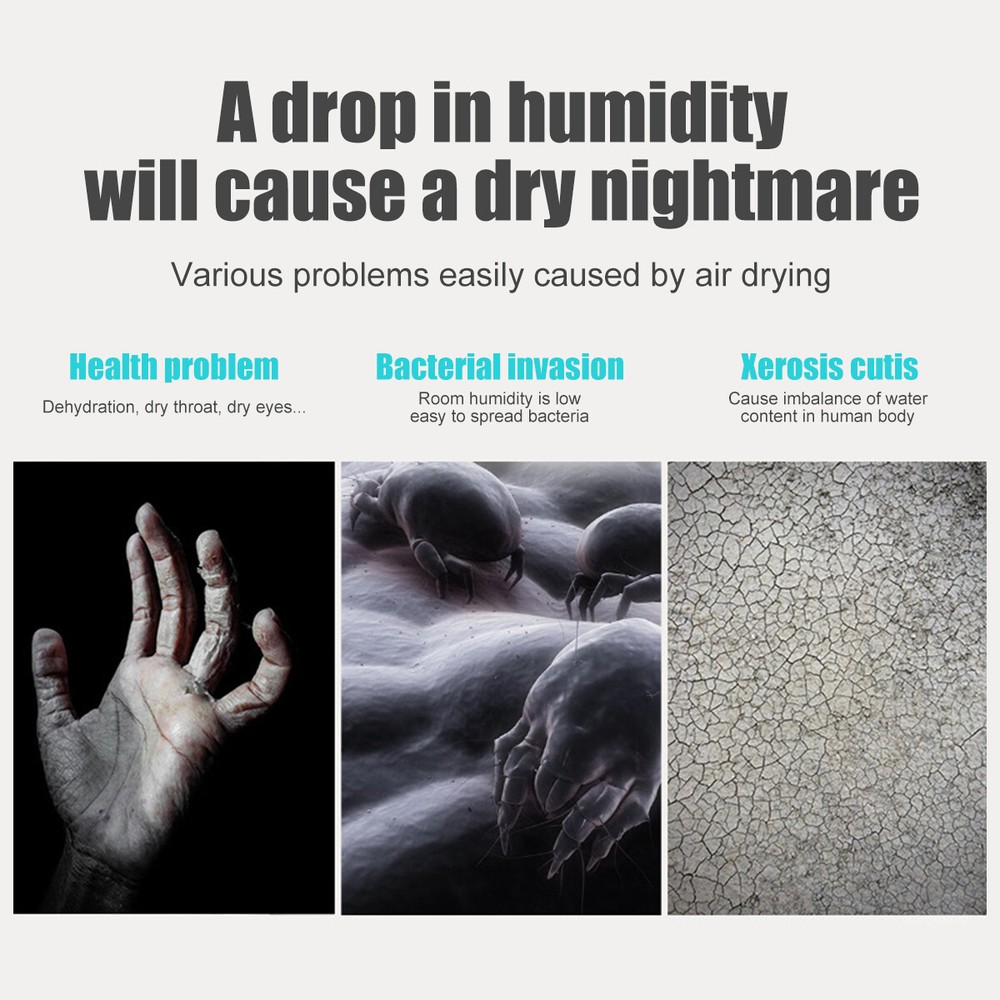 Air Humidifier Oil Diffuser Purifier Essential Aroma Aromatherapy LED Light