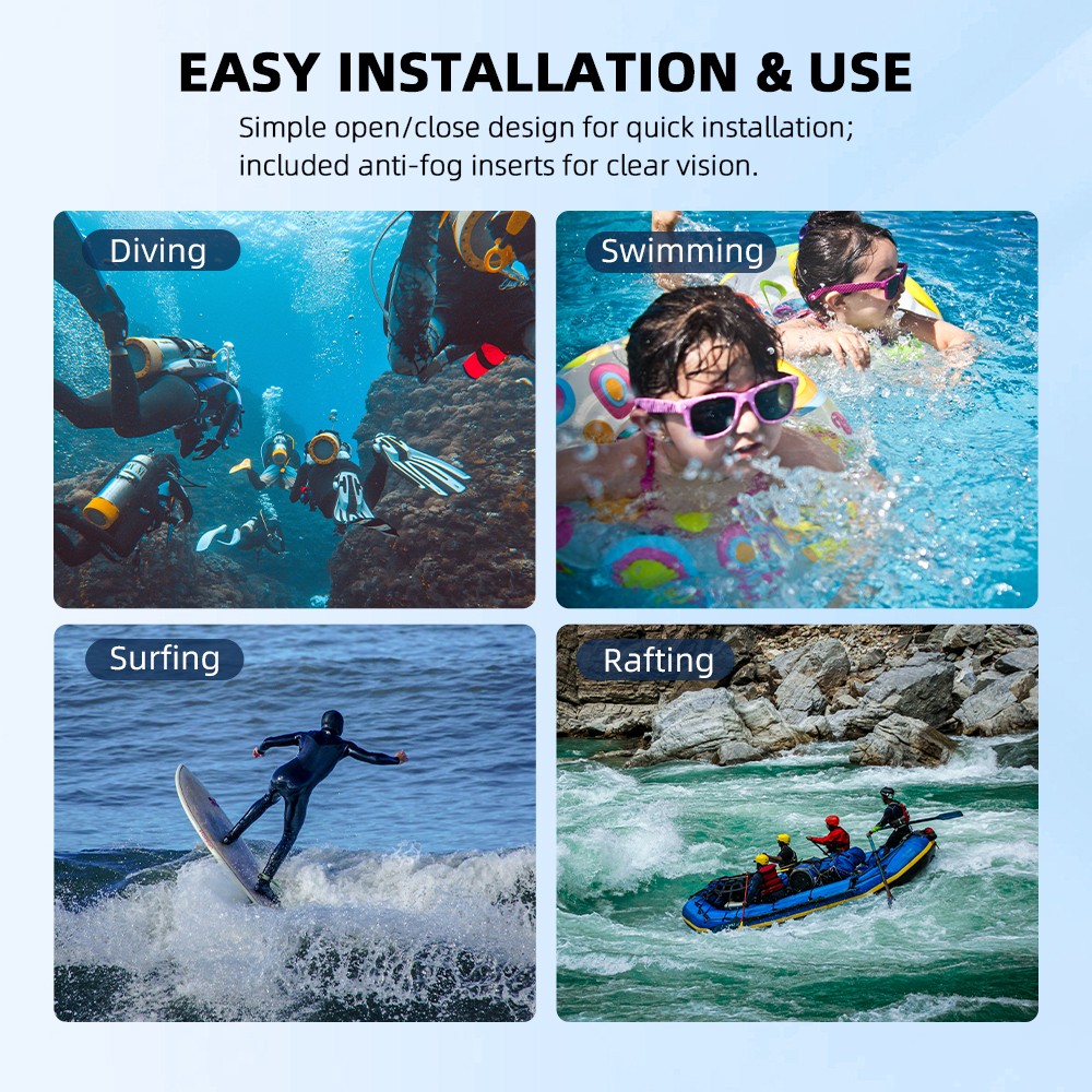 Waterproof Case For DJI OSMO Action6 Camera 60M/196FT Invisible Shell Accessory