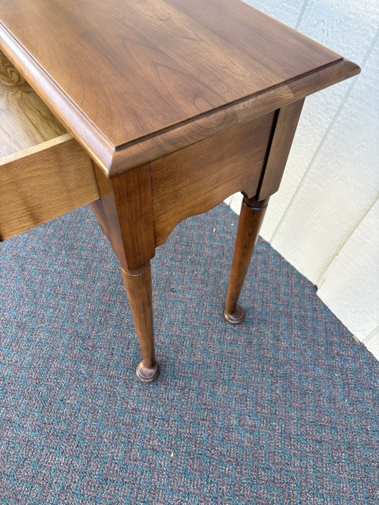 67081 STATTON Solid Cherry Console Sofa Table Stand with Drawer