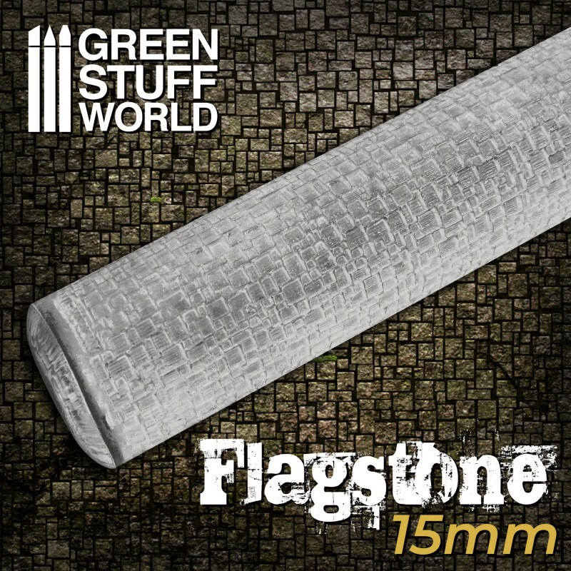 Rolling Pin - Flagstone 15mm - Scale HO terrain roller train modelling diorama