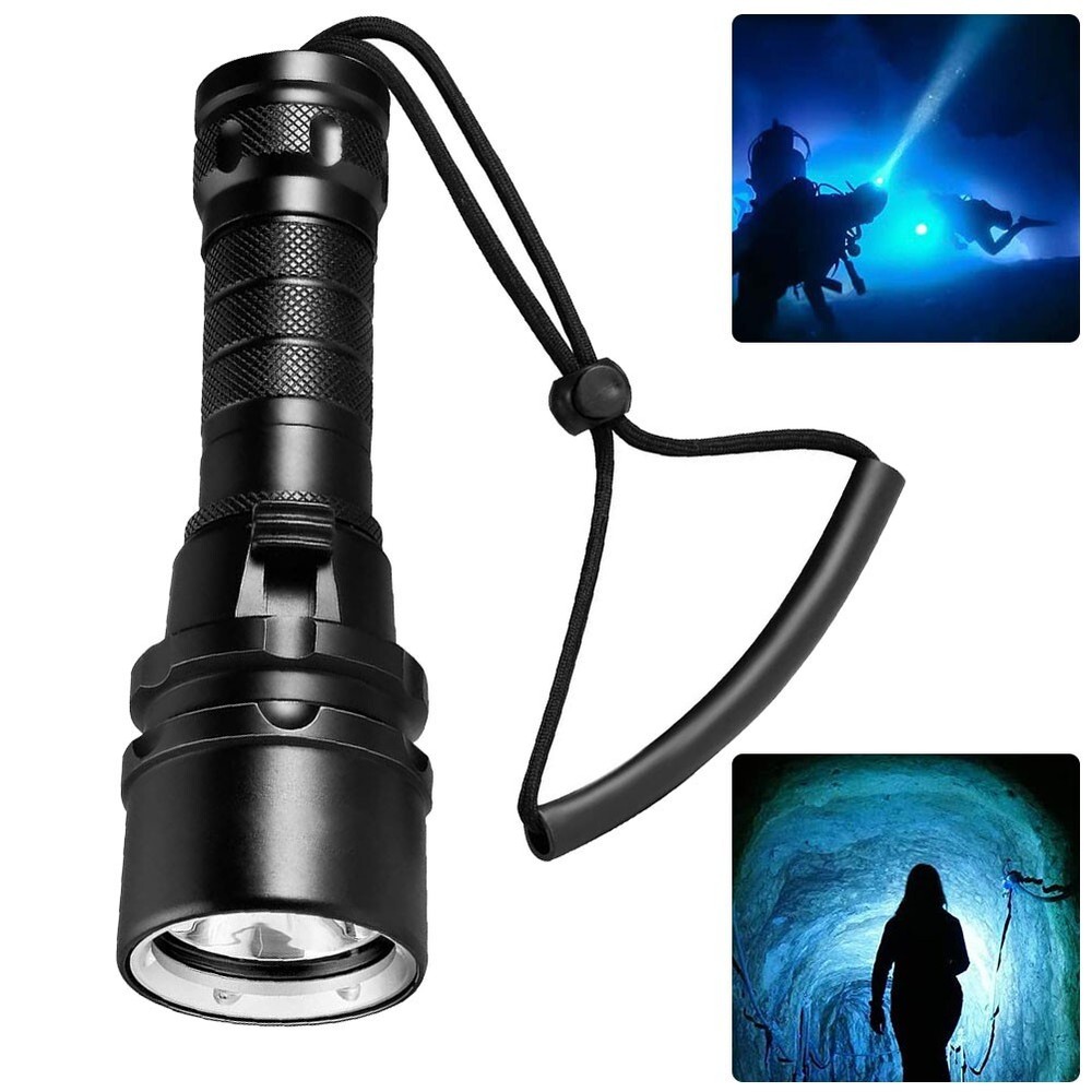 Diving Flashlight Torch L2 LED Light Waterproof 50M Deep Underwater Lamp New