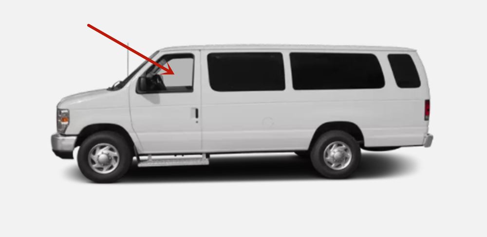 Fits 1992-2014 Ford Econoline Van Driver Side Left Front Door Window Glass
