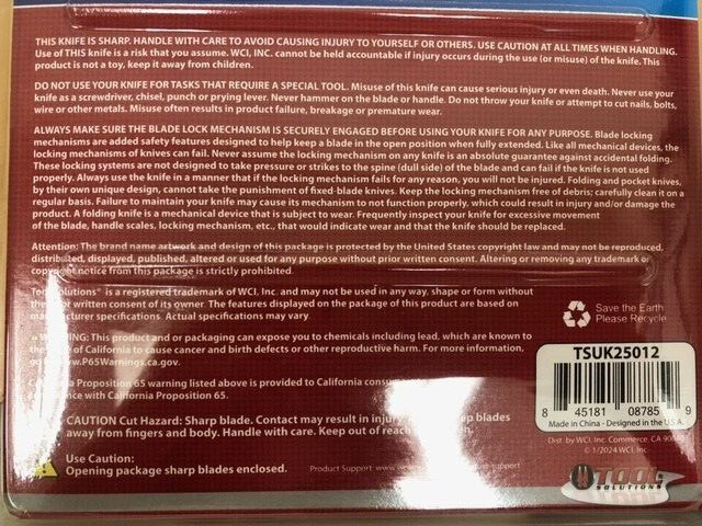 Tool Solutions Folding Utility Knife with 25 Blades & Dispenser