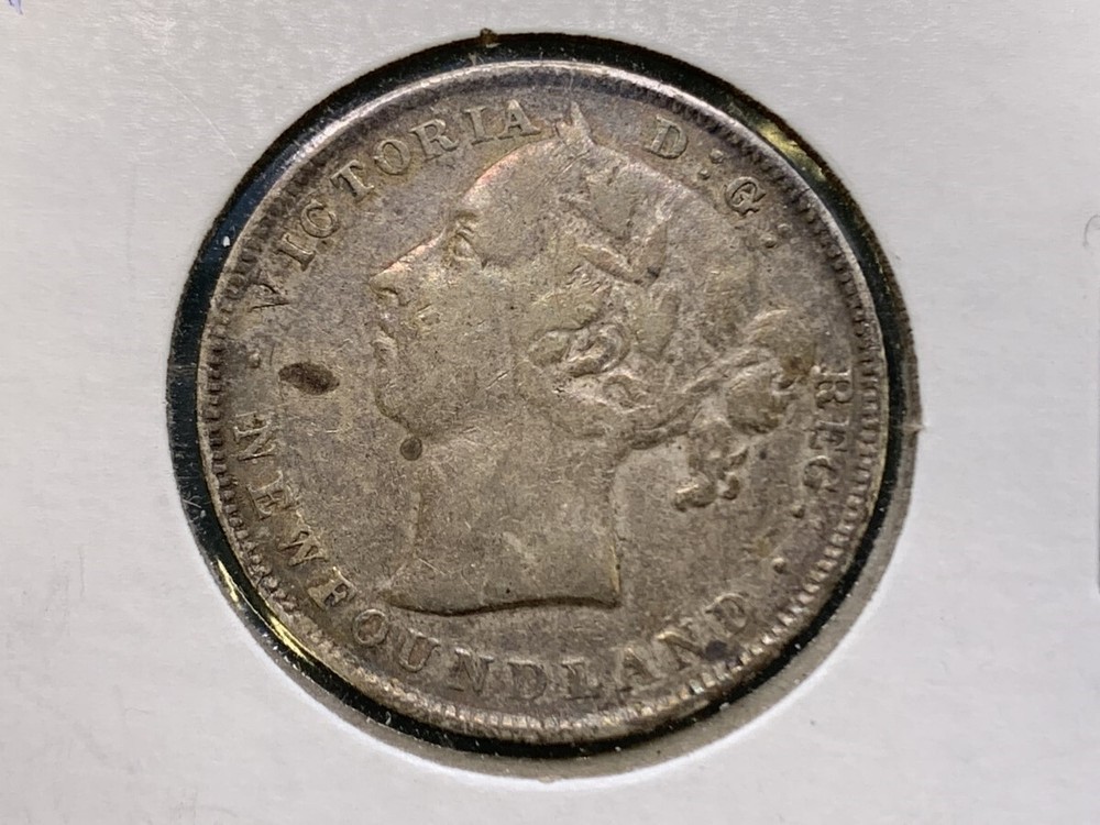 1896 CANADA NEWFOUNDLAND 20 CENT COIN (EB1010578)