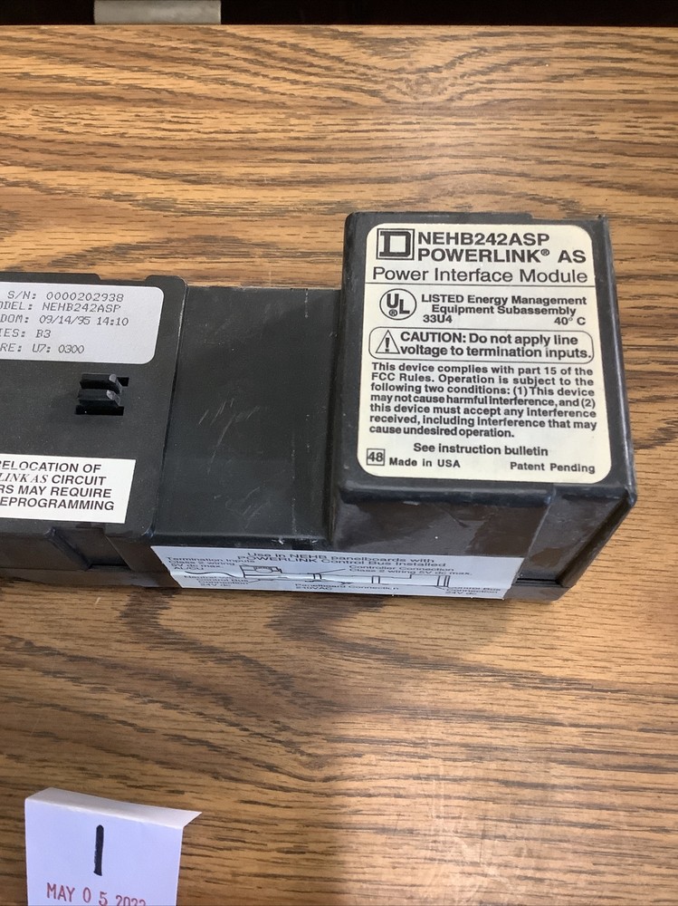 SQUARE D POWERLINK AS POWER INTERFACE MODULE NEHB242ASP 250V