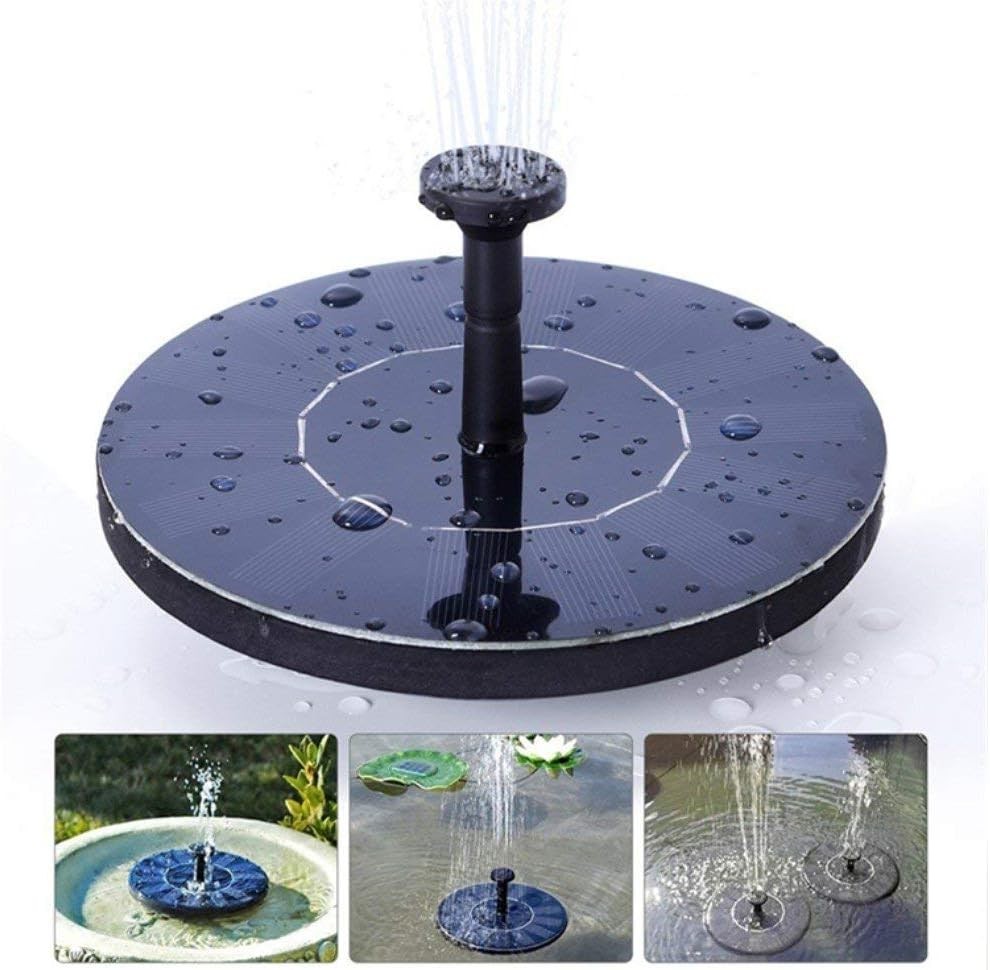 Solar Fountain With Bird Bath  Solar Powered Pump 1.5W