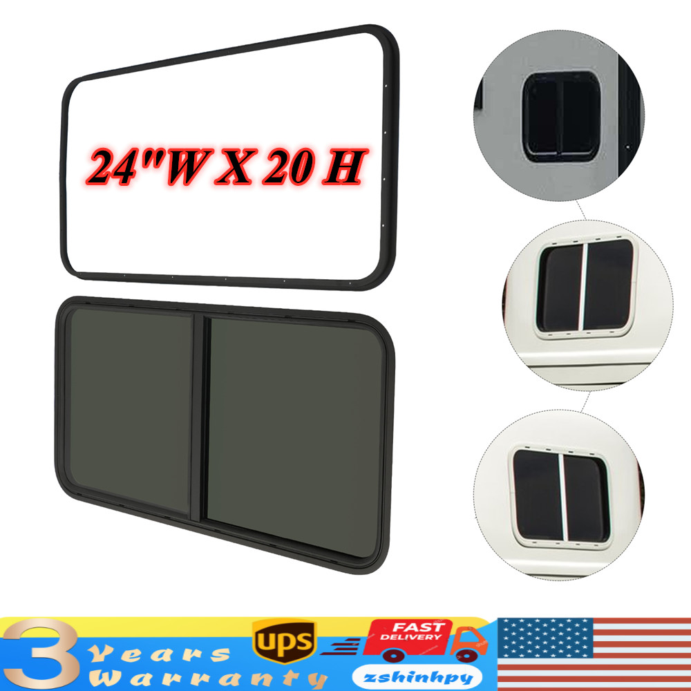 RV Window Horizontal Sliding Windows Multiple Wall Thicknesses Waterproof