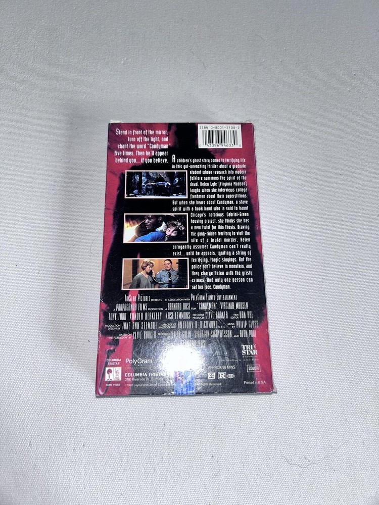 Candyman VHS Tape Movie