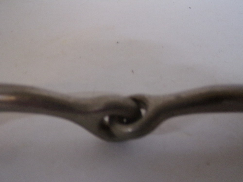 Stainless Steel Loose Ring 5" Mouth Snaffle Bit (Used)