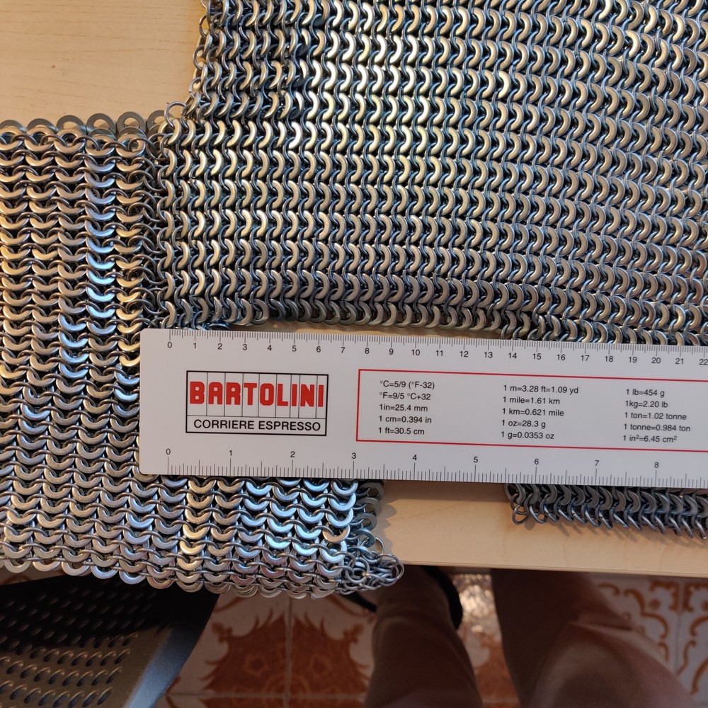 special construction knitting cotta - chain mail special construction