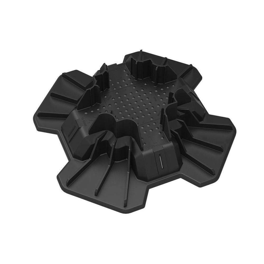 Instant Foundation Block Deck Support System for 4" X 4" Posts and 2" Joists