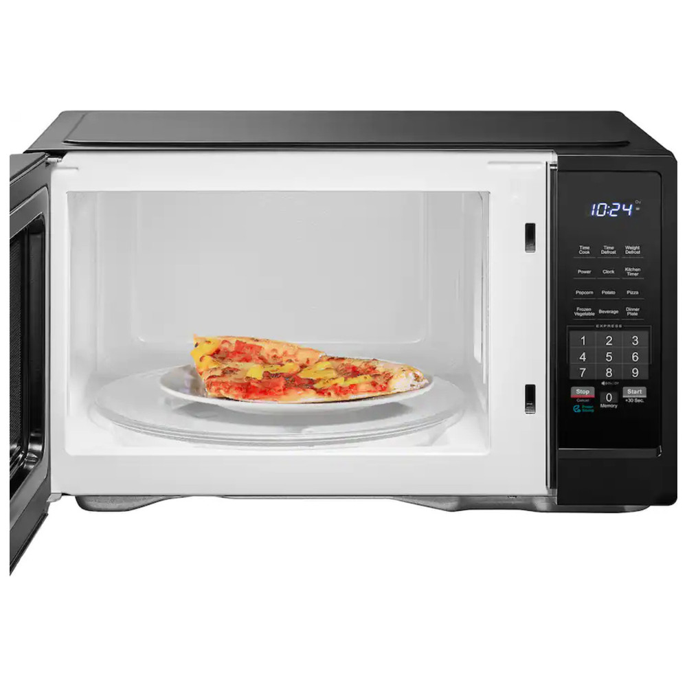 Insignia - 1.1 Cu. Ft. Countertop Microwave - Black
