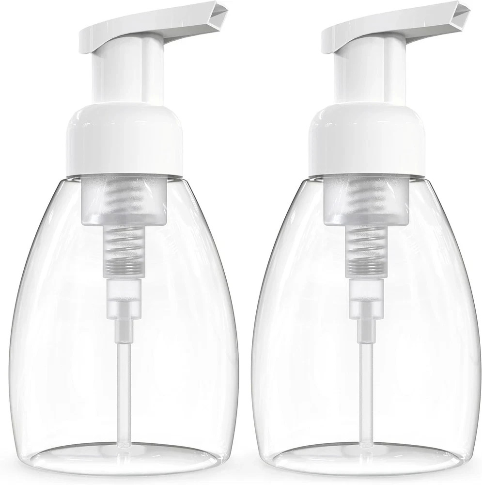 Foaming Soap Dispenser, 2 Pack 250ml 10oz Plastic Refillable Foaming Hand Soa...