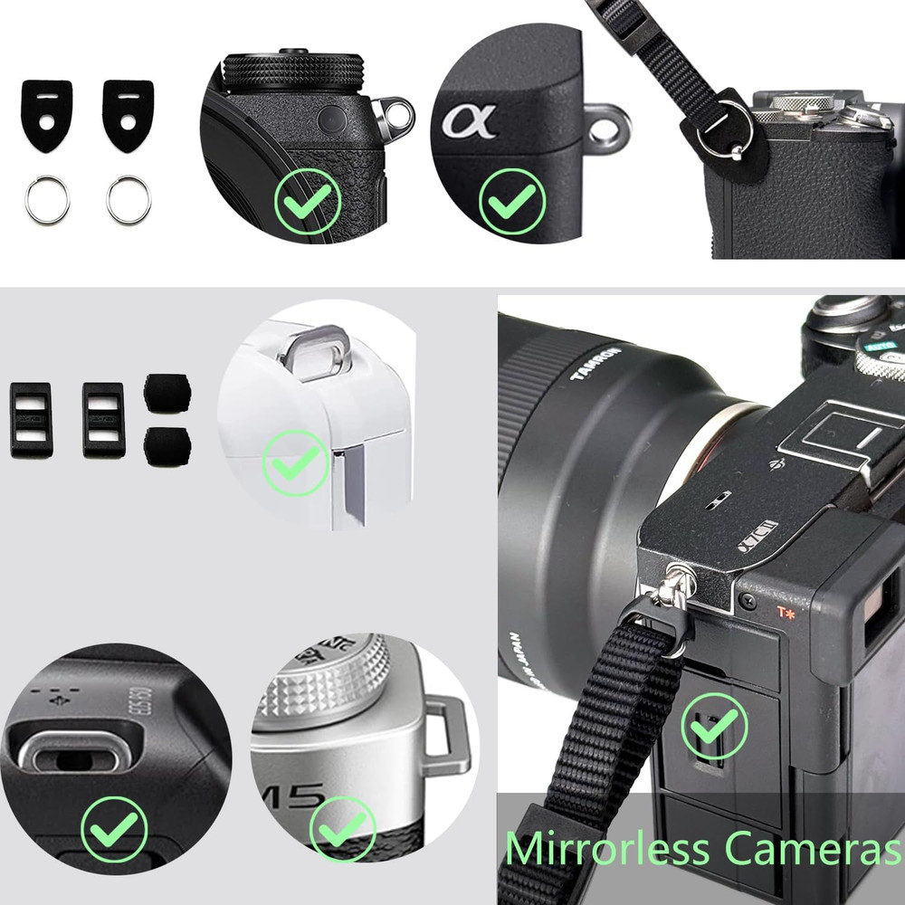 Camera Neck Straps for DSLR Camera or Binoculars Strap Black