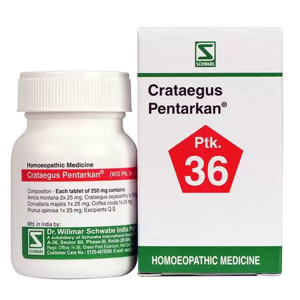 Willmar Schwabe India Crataegus Pentarkan (20gm Tablets)