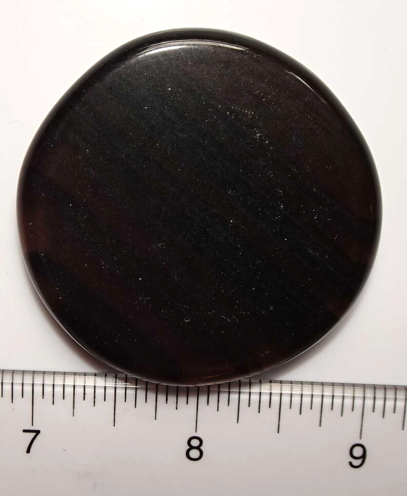 Banded Obsidian Palmstone - Russia sc649e
