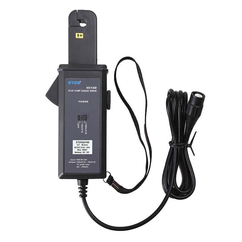 ETCR007AD AC/DC Clamp Current Sensor Current Transformer+BNC for Oscilloscope
