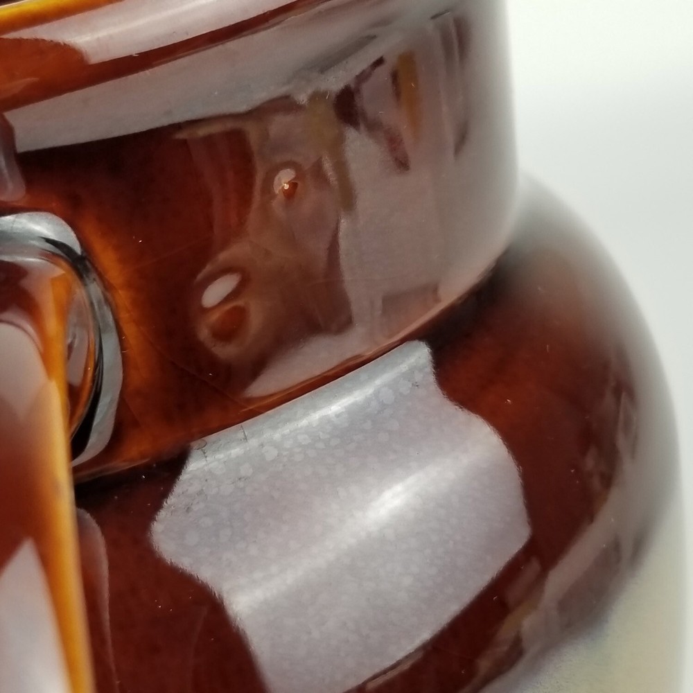 SANGO Nova Brown 80 Oz Watering Pitcher, Earthenware Stoneware Earth Tones