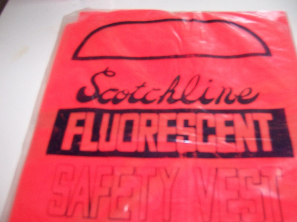 SAFETY VEST NEW Scotchline Fluorescent ORANGE