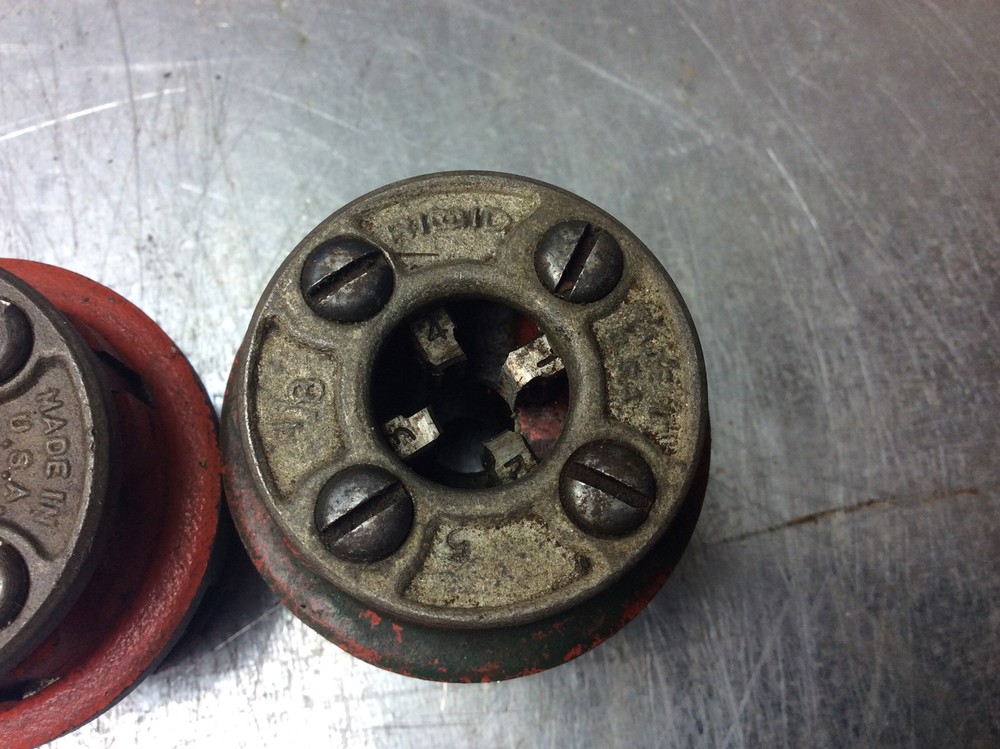 Ridgid 1/8” NPT Pipe Threaded Head Dies 00R