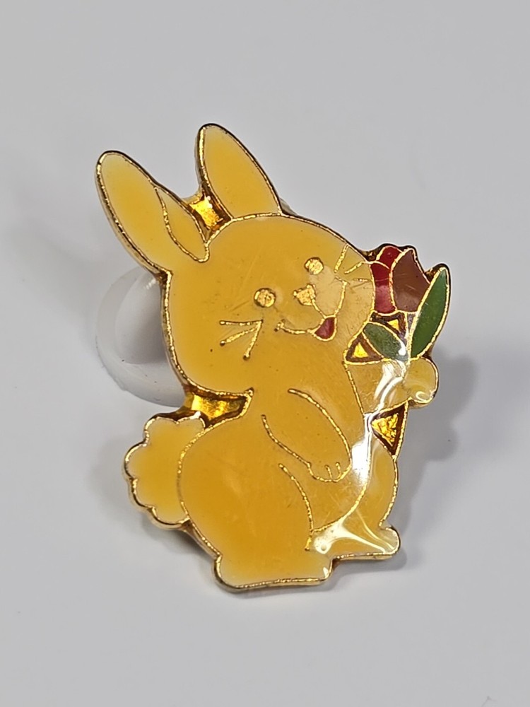 Bunny Rabbit With Tulip Flower