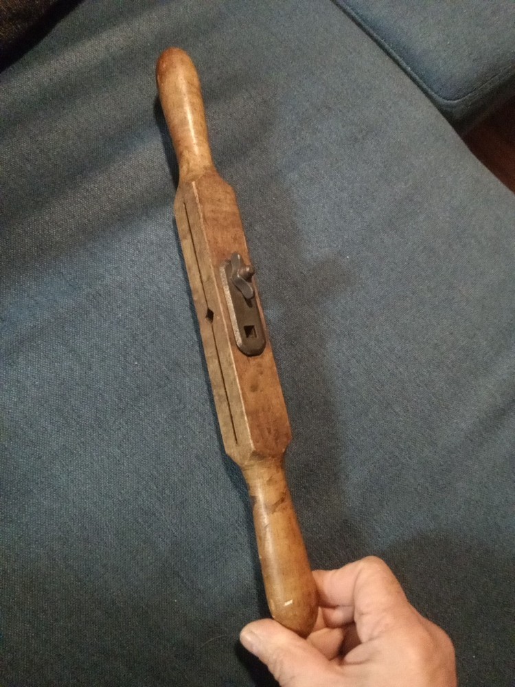 Antique Primitive 17.5” "T" Auger Handle Barn Beam Hand Drill Tool Adjustable