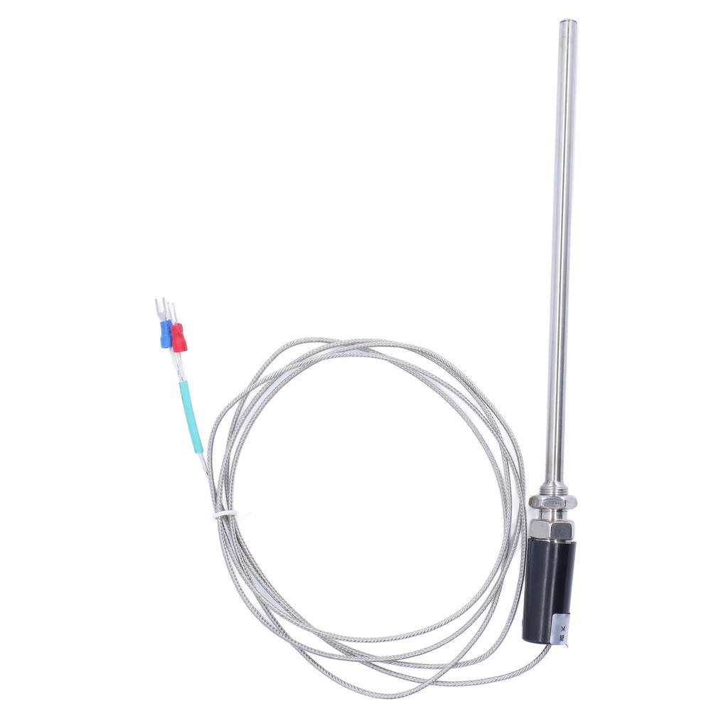 K Type Thermocouple 200mm Ground Thermocouple Sensor Shielded Wire Temp Sensor