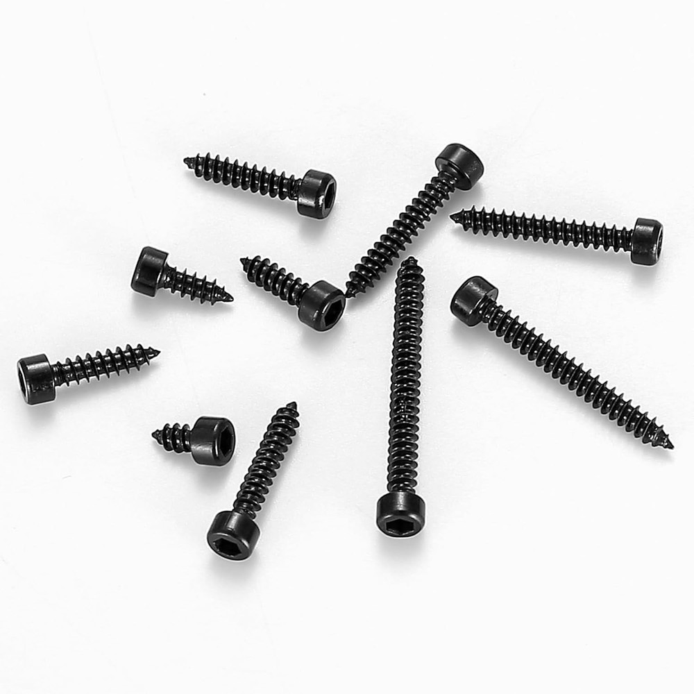 Metric Hex Socket Cap Head Self Tapping Screws, 480pcs M3 Stainless 480 Black