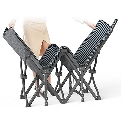 Lightweight Camping Cot for Adults - Comfortable Folding Bed with Cushion, 450 l