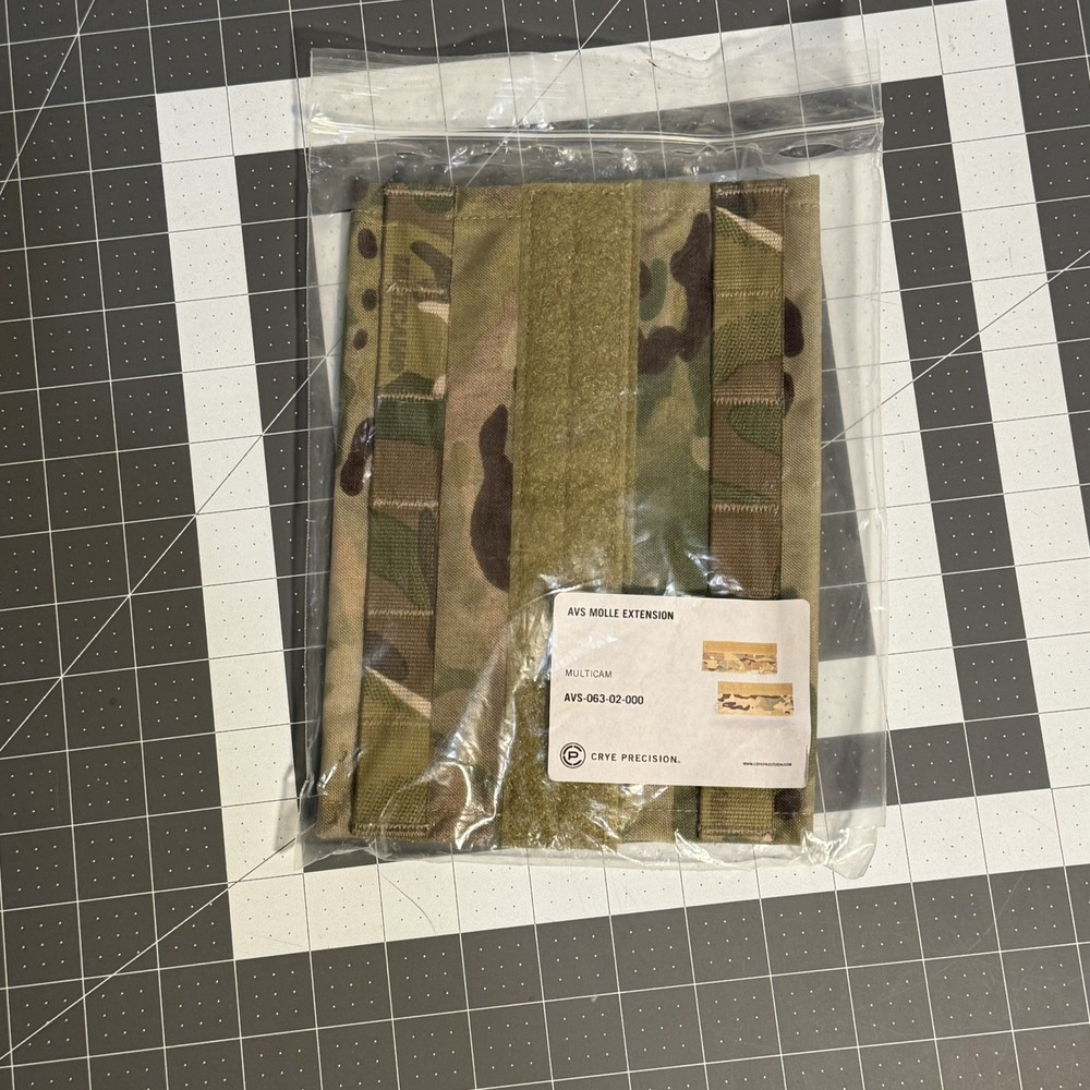 New AVS Molle Extension Set of 2 - Crye Precision Hook & Loop Hanger - Multicam