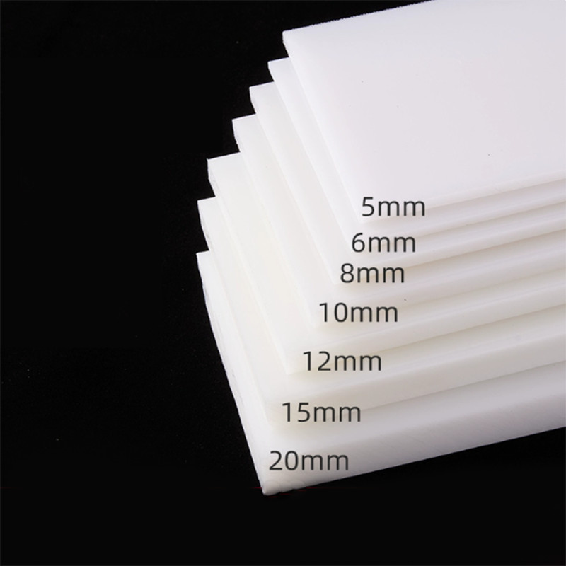 2mm - 30mm Thick HDPE Sheets Polyethylene Plastic Block Plates Panel Black/White
