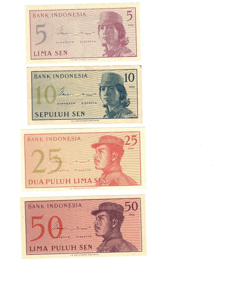 INDONESIA***SIX BANKNOTES