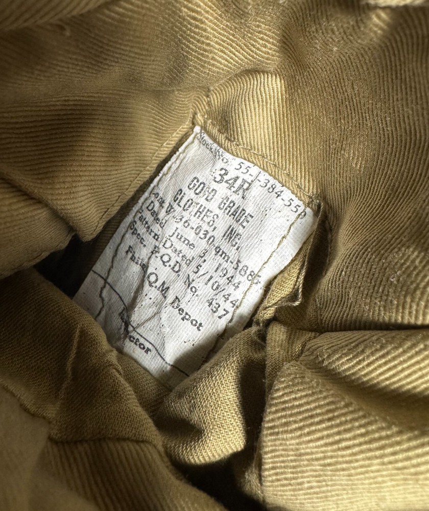 WW2 Dated US Army Air Corps Force Eisenhower Ike Jacket Uniform Size 34R