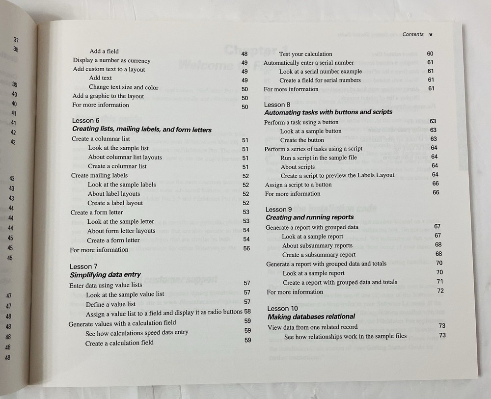 File Maker Pro 6 Getting Started Guide | Vintage User Manual Only | No Software