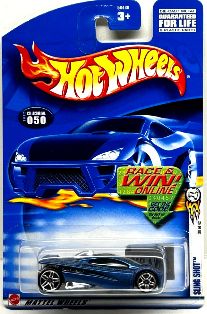 Hot Wheels 2002 First Editions SLING SHOT (Blue) #050