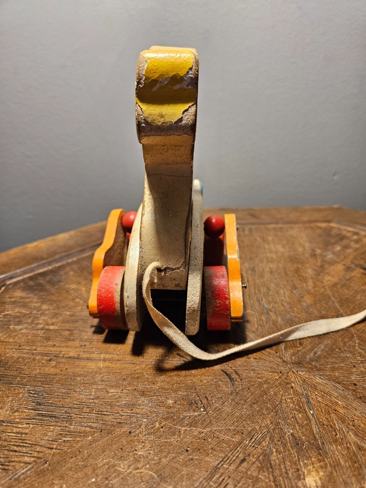 Wooden Duck Pull Toy Vintage - Unbranded