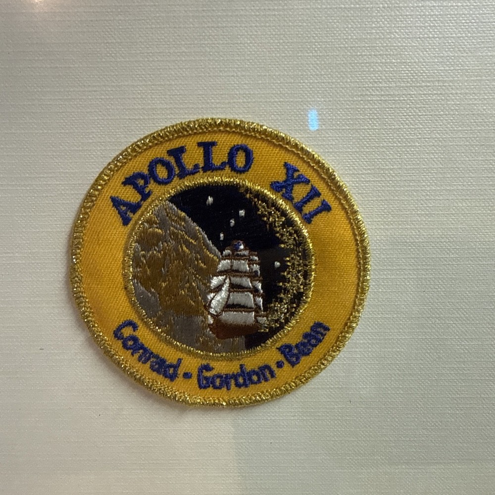 Framed 30”/20” Apollo mission patches quantity 12