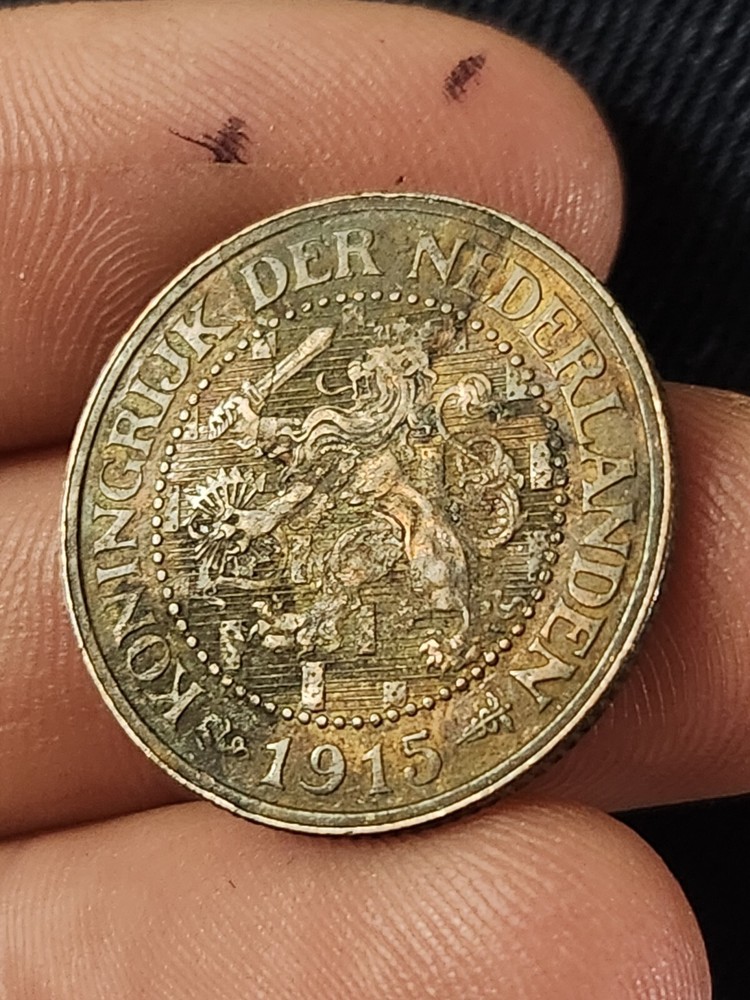 1915 Netherlands 2-1/2 Cent Coin