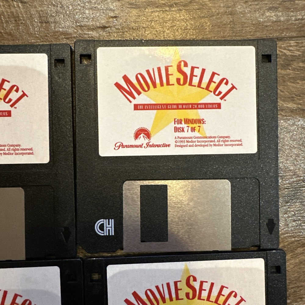 Movie Select For Windows By Paramount Interactive 3.5 Media 7/7 Complete