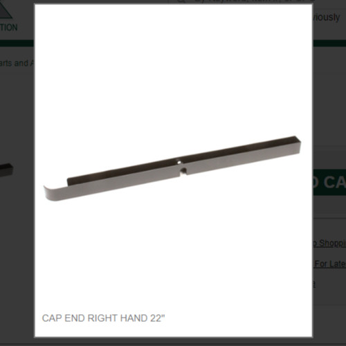 CAP END RIGHT HAND 22" # 9051562-05