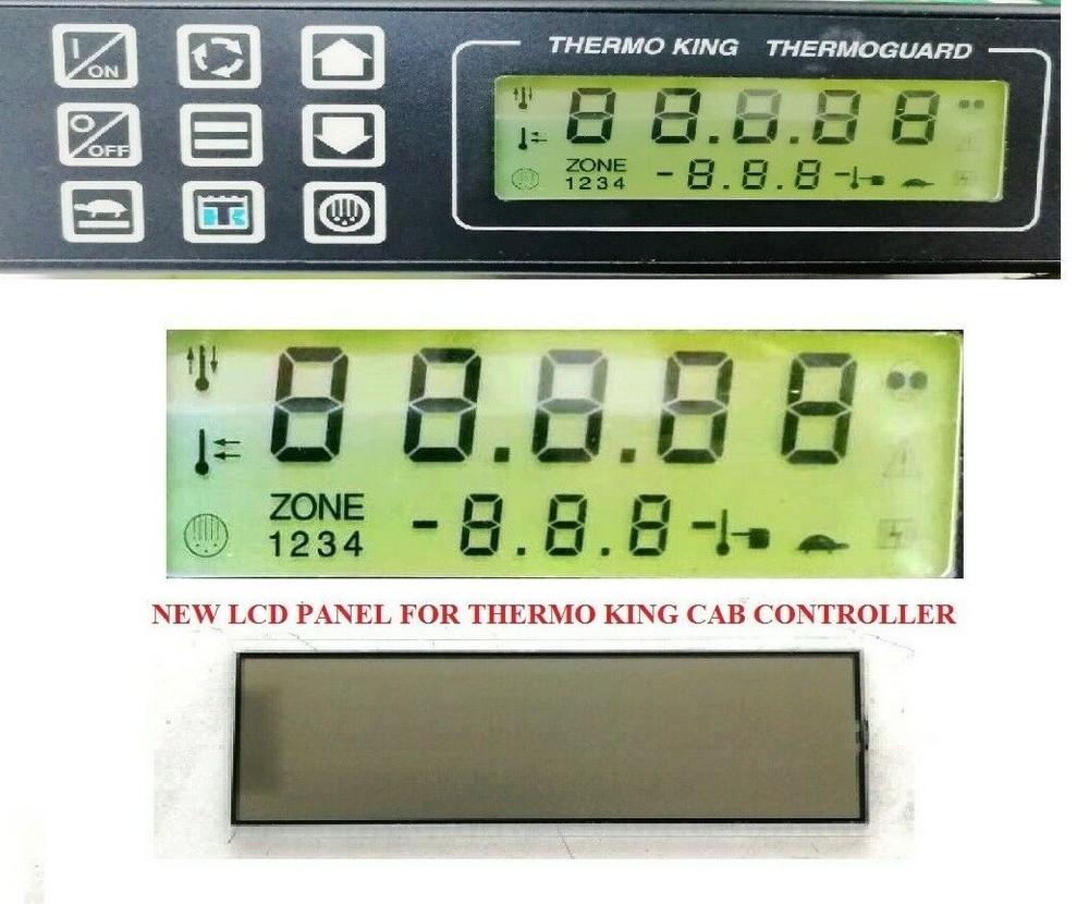 TRP LCD DISPLAY REPLACEMENT FOR THERMO KING 45-1866 TS-500 TS-300 CAB CONTROLLER