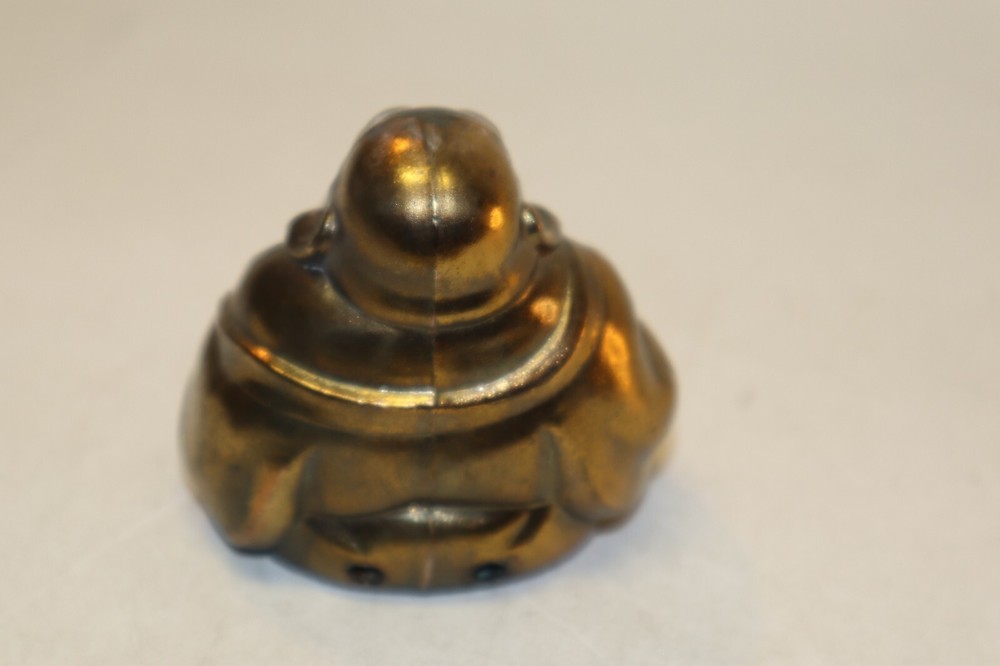 Vintage 3" Tall Brass Buddah Budda Incense Burner Nice