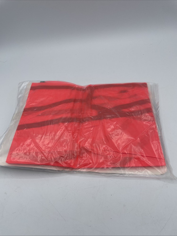 vintage vinyl fluorescent safety vest