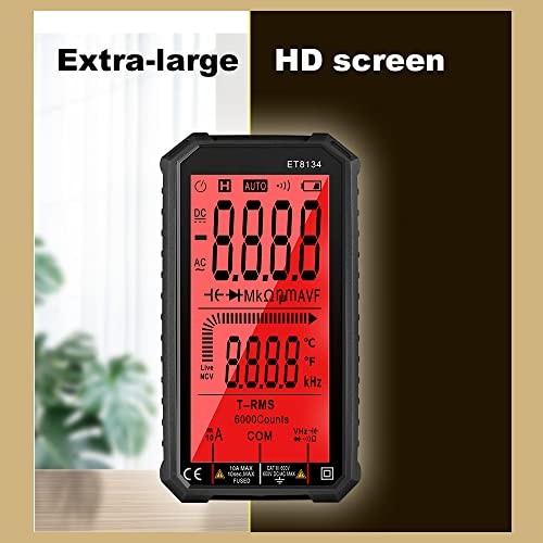 ET8134 Digital Multimeter Voltage Current Meter with LCD Display Automatic