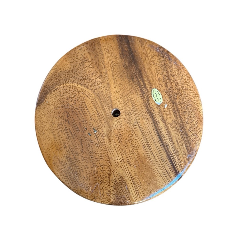 Genuine Monkey Pod Handcrafted Nutcracker Bowl Mid-Century Modern Solid ￼