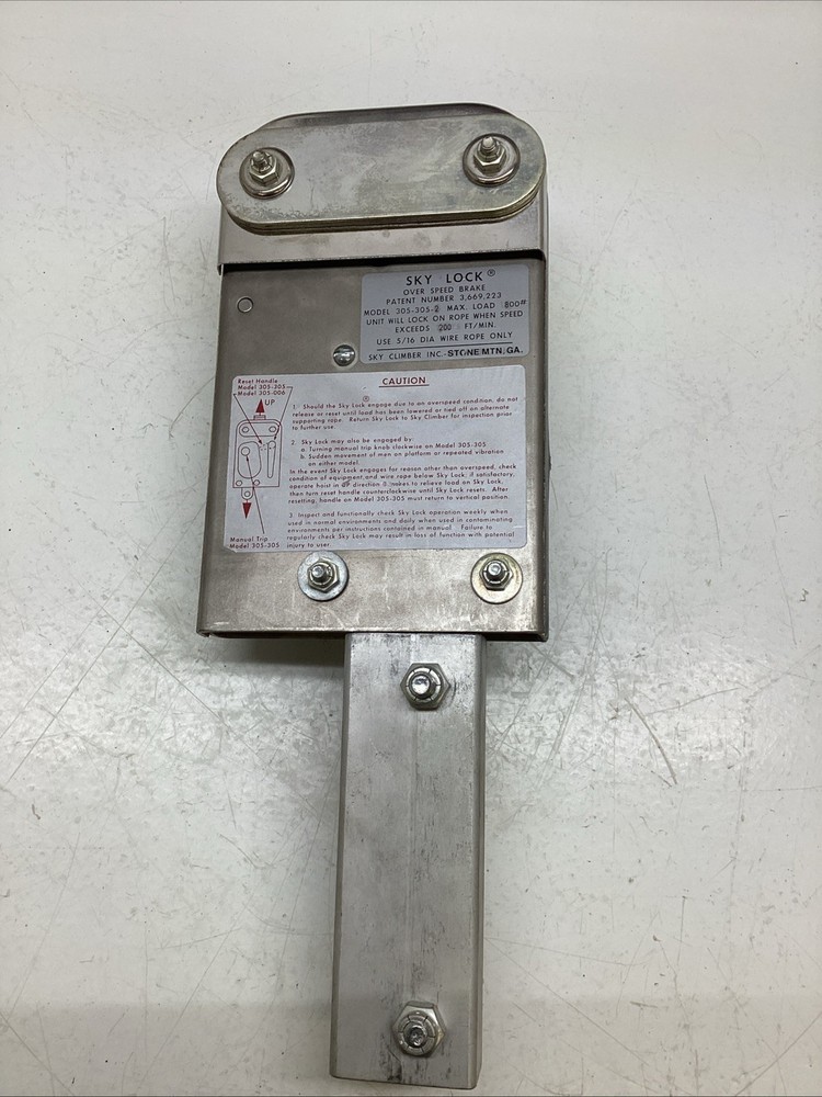 Sky lock Over Speed Brake 305-305-2