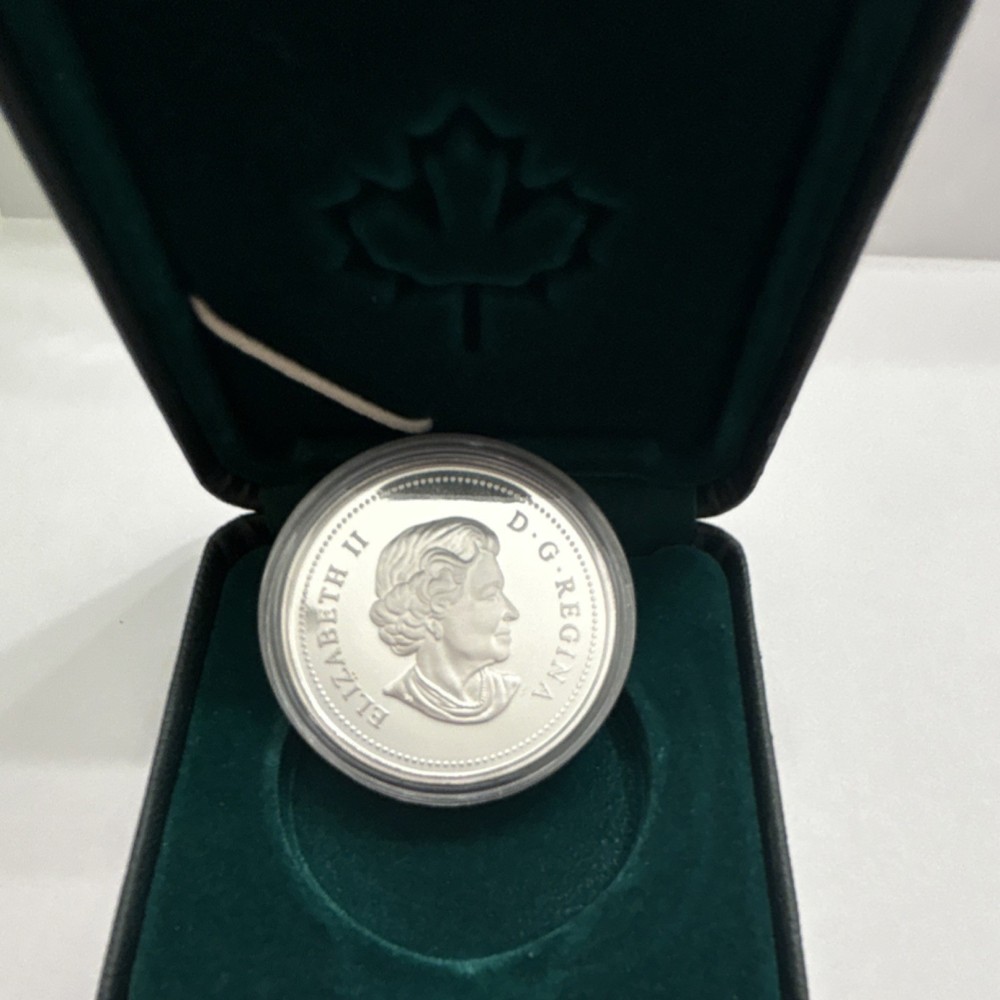 Canada 2003 Coronation Proof Silver Dollar w/ Case Certificate #27547