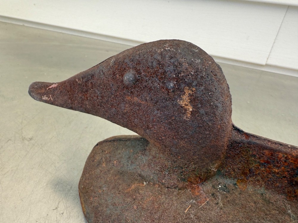 Vintage Cast Iron Duck Boot Scrape Solid Cast Iron Andirond Duck 20 Pounds